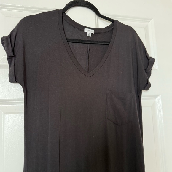 Cuyana V-neck Midi Pima Cotton Dress Size Small - Picture 3 of 14